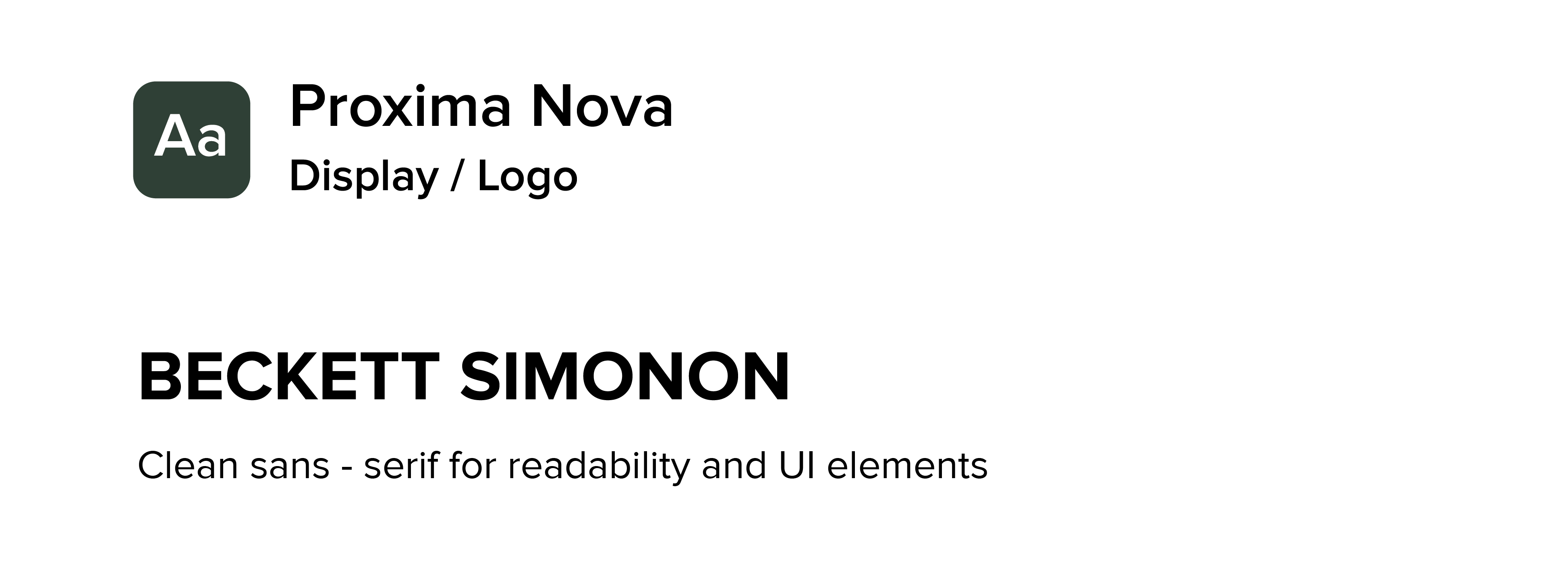 Proxima Nova font sample